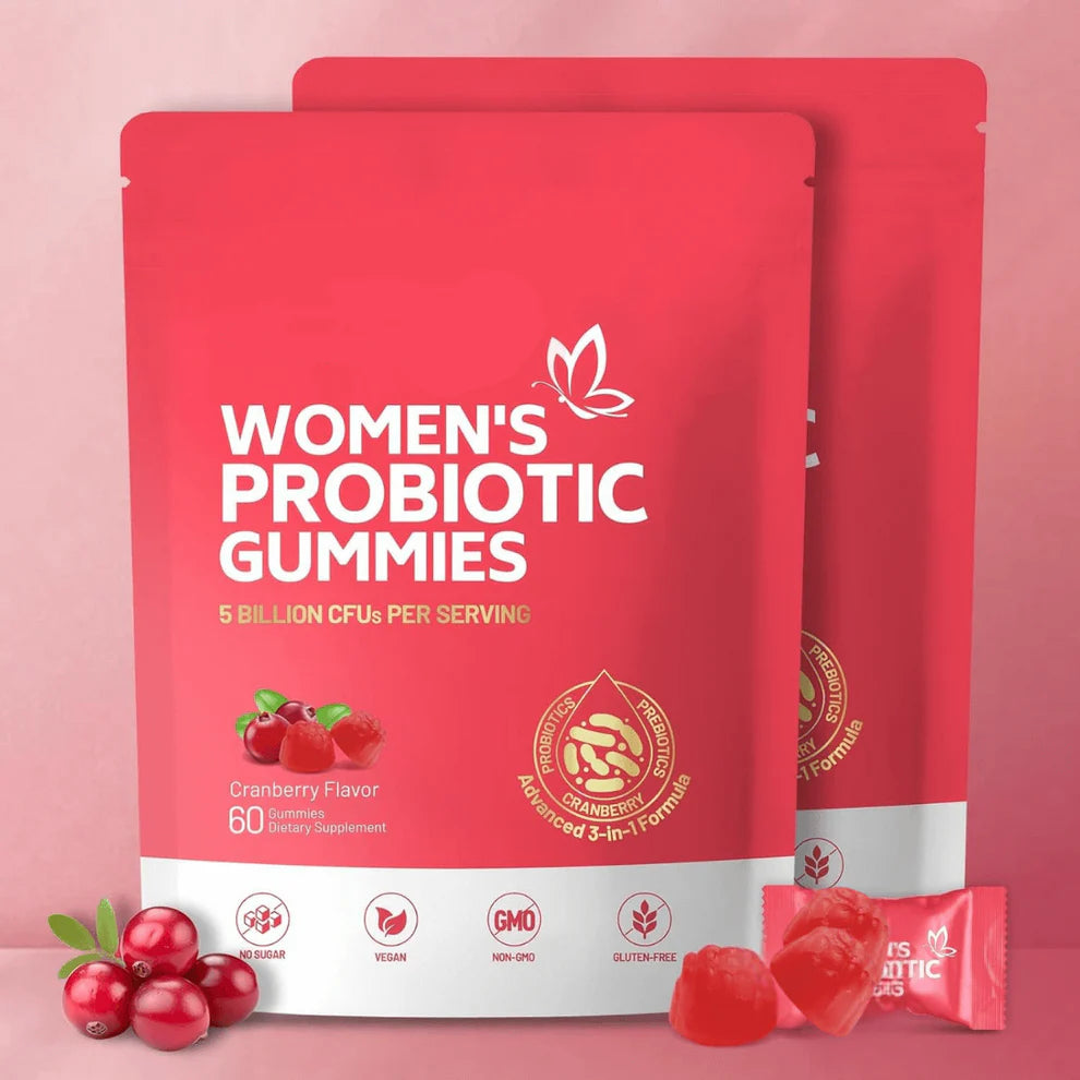 HeyGlows™ Daily Balance: Probiotic & Cranberry Gummies